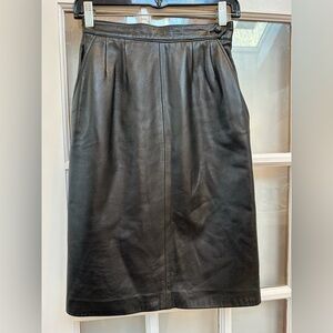 Vintage Siena New York 90’s 80’s Genuine Leather Glam Rock Punk Skirt Size 4